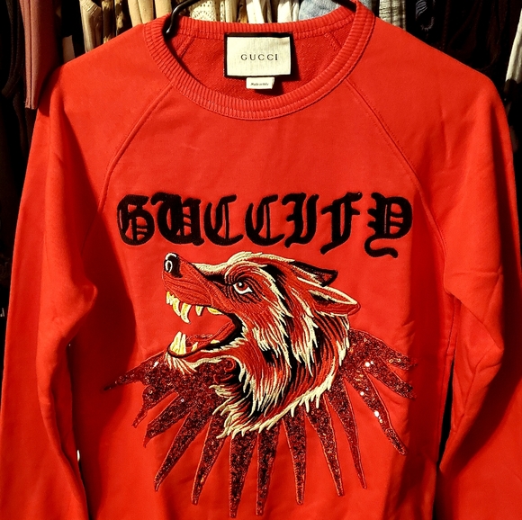 gucci wolf sweater